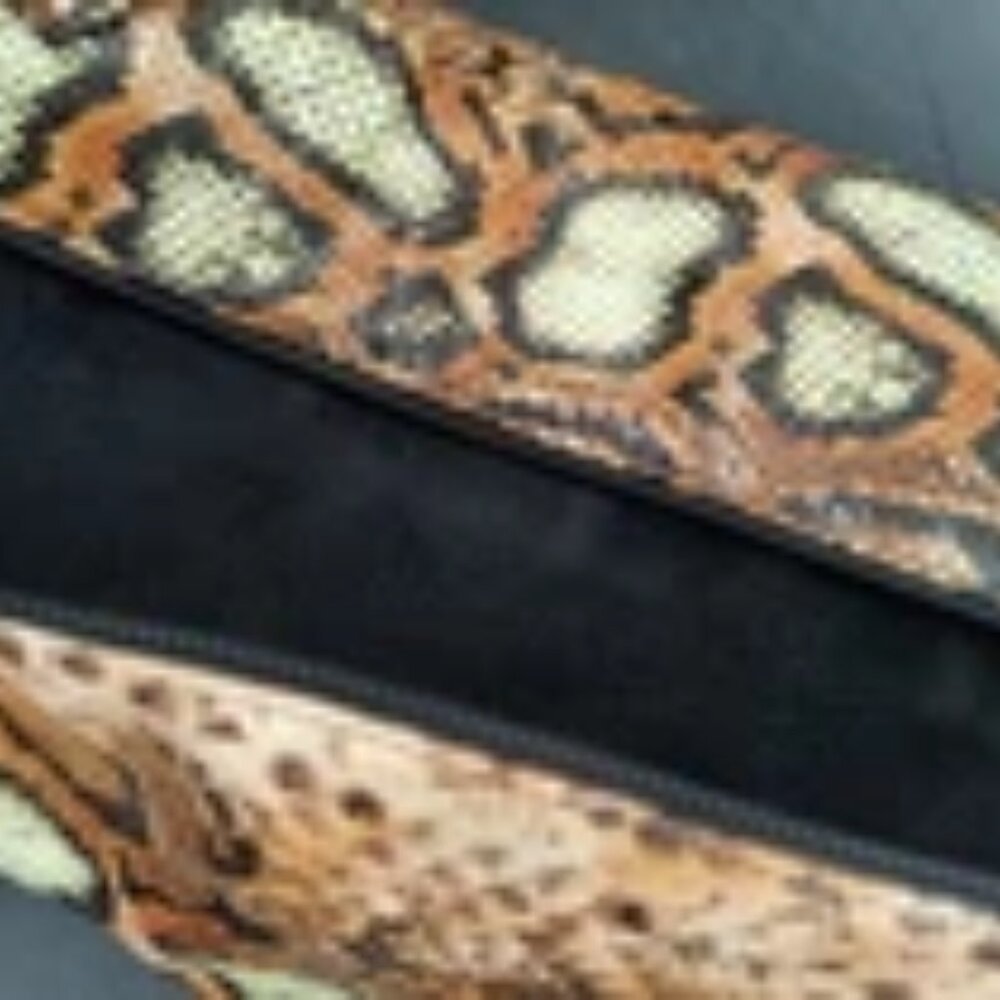 Women's Custom Knee High Python-Embossed Leather?… - image 3